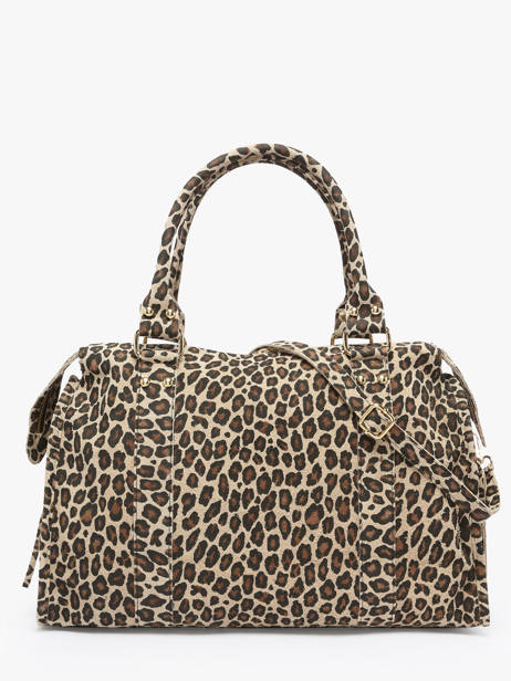 Schoudertas Velvet Leopardo Leder Milano Beige velvet leopardo VL24095 ander zicht 3